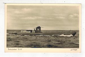 Mint Pre WW2 Germany Navy Real Picture Postcard U Boat 16 Submarine at Sea