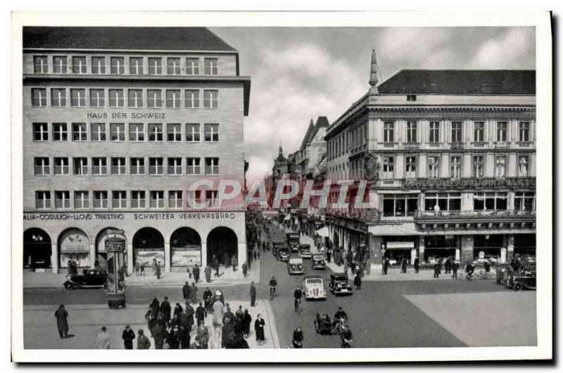 Old Postcard Berlin Unter den Linden Friedrichstr Haus der Schweiz House of S...