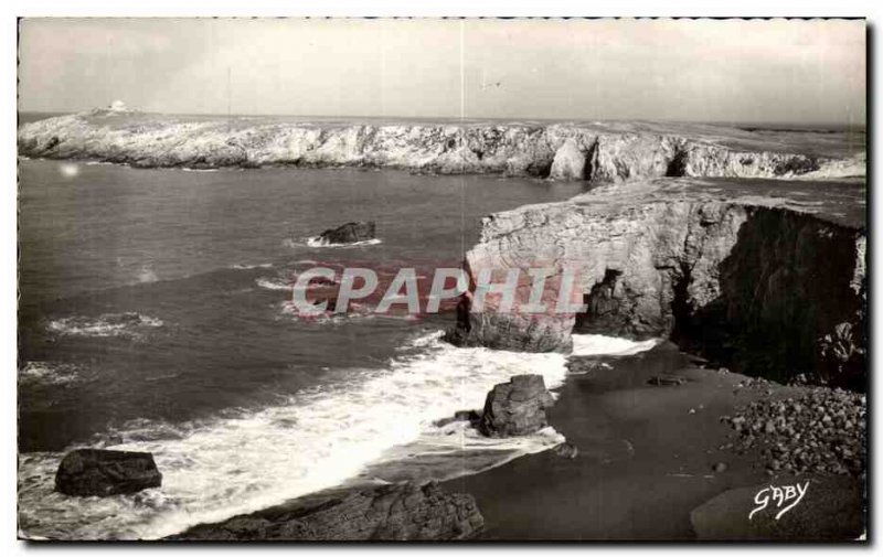 Old Postcard Presqu Miss Quiberon Port white Arch and Point Observatory of I