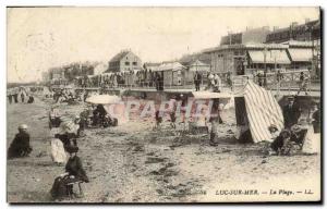 Old Postcard Luc Sur Mer The Beach