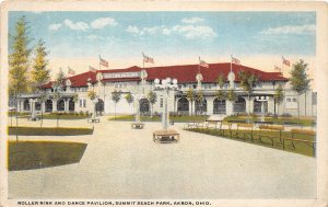 J71/ Akron Ohio Postcard c1910 Roller Rink Dance Pavilion Summit Beach Park 263