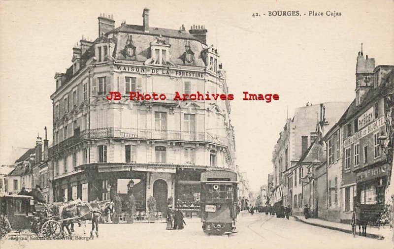 France, Bourges, Place Cujas, Trolley, No 42