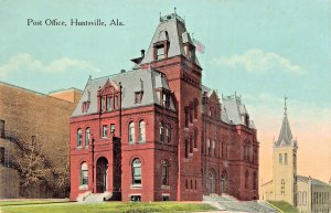 HUNTSVILLE ALABAMA~POST OFFICE~1910s POSTCARD