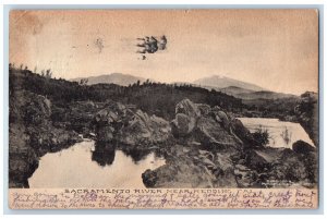 Redding California CA Postcard Scene at Sacramento River 1911 Antique Posted