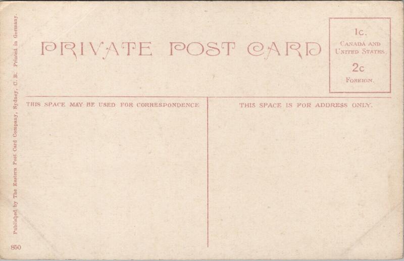 Railway Station Louisburg Cape Breton NS Nova Scotia UNUSED Postcard E51