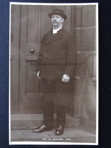 Yorkshire Shipley Portrait of REV W. BOWKER M.A. Parish Church c1906 RP Postcard