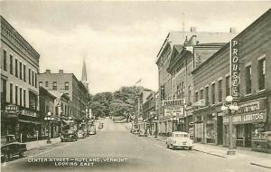 VT, Rutland, Vermont, Center Street, Looking East, Edward H. Wells