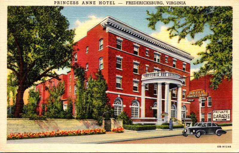 Virginia Fredericksburg Princess Anne Hotel Curteich