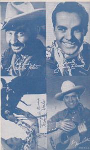 Cowboy Arcade Card Lee Molasses White Johnny Downs Monte Hall Gene Autry