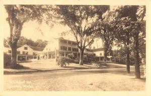 Camden Maine birds eye view outside Whitehall Inn antique pc Z21878