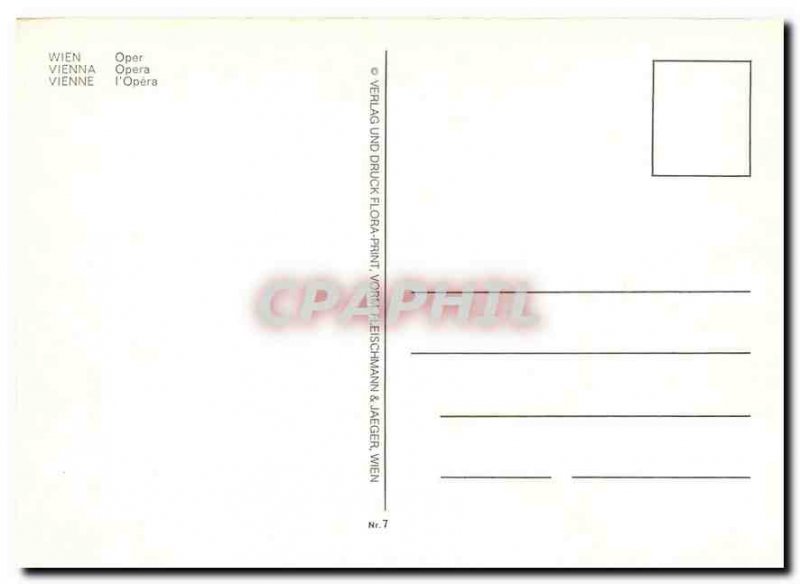 Postcard Modern Vienna Opera