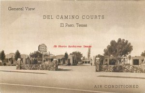 TX, El Paso, Texas, Del Camino Courts Motel, Exterior View, Asco Pub