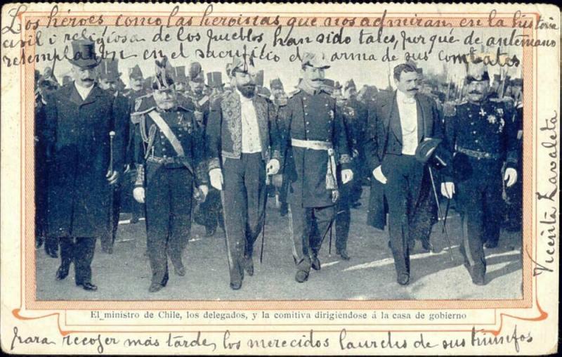 argentina, BUENOS AIRES, Ministro de Chile y Los Delegados (1899)