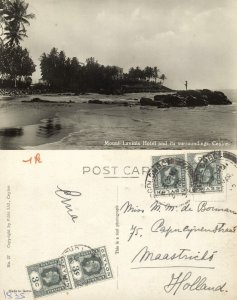ceylon, Mount Lavinia Hotel and its Surroundings (1932) RPPC Postcard