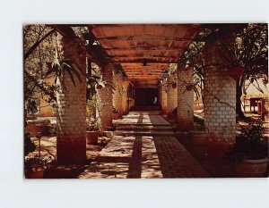 Postcard The entrance to the theatre and dining room, Padua Hills, Claremont, CA