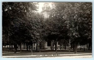 RPPC JUNEAU, Wisconsin WI   Dodge County COURT HOUSE 1912  Postcard