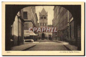 Old Postcard Lyon the vault and the church of ainay