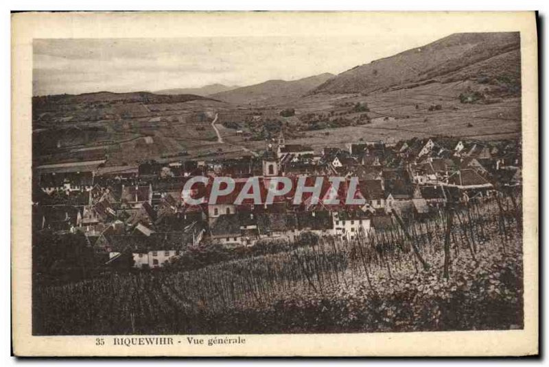 Old Postcard Riquewihr Vue Generale
