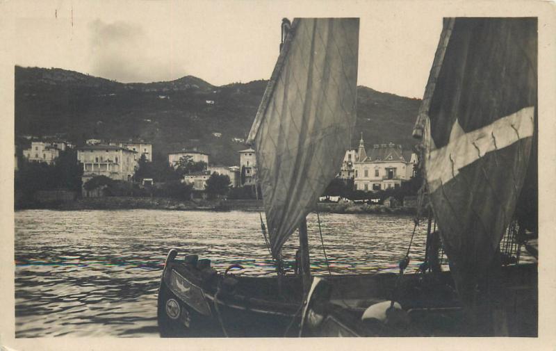 Lovran Croazia Laurana photo postcard