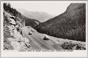 Lookout Point Skagit Bluffs BC Canada Vintage Real Photo Postcard H81