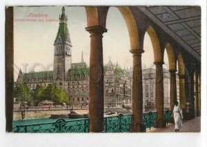 3116904 Germany HAMBURG Alsterarkaden & Rathaus - Alsterarkaden