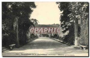 Old Postcard Chateau de Malmaison main entrance