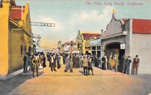 Long Beach California The Pike Boardwalk Vintage Postcard AA7022