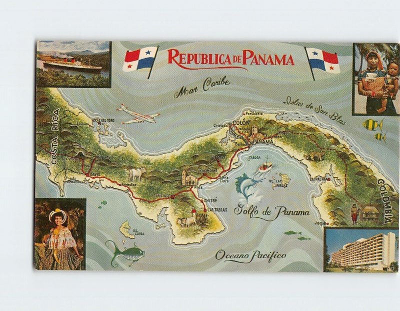 Postcard Republica De Panama