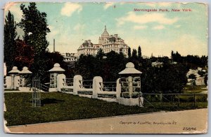Vtg New York NY Morningside Park St Lukes Hospital 1910 View Old Postcard