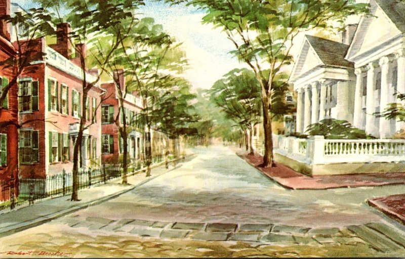 Massachusetts Nantucket The Court End Of Main Street