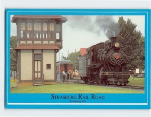 Postcard Strasburg Rail Road, Strasburg, Pennsylvania