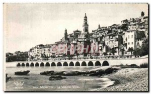 Old Postcard Menton Old Town