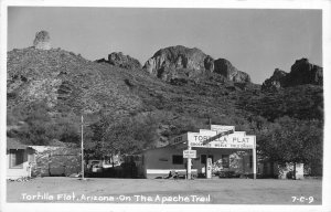 Postcard 1940s Arizona Tortilla Flat Gas Station Pumps occupational AZ24-3412