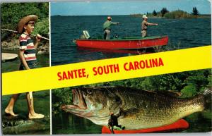 Santee South Carolina Multi View c1962 Vintage Postcard O24