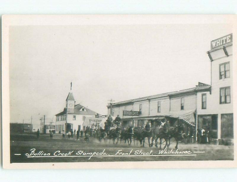 old rppc STAMPEDE BY SHOPS Whitehorse Yukon Territory YT W0865