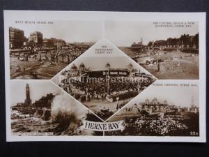 Kent: HERNE BAY 5 Image Multiview - Old RP Postcard