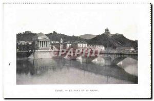 Old Postcard Turin Pont Saint Pierre