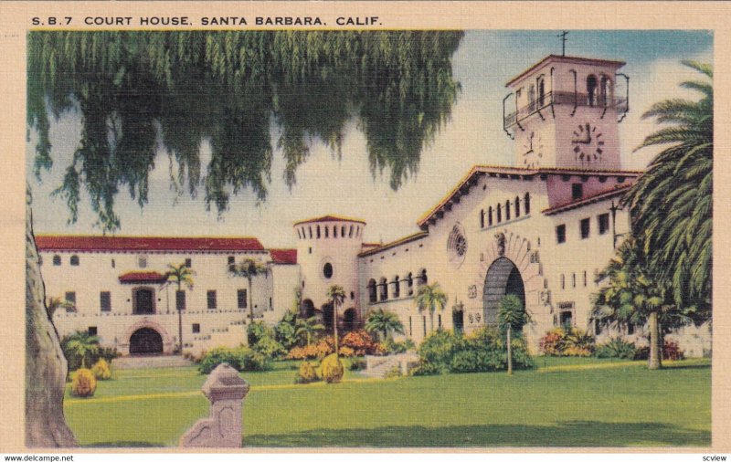 SANTA BARBARA, California, 1930-1940s; Court House