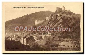 Postcard Old Sisteron B A Citadel and Mollard