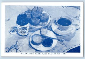 Bothell Washington WA Postcard Wildcliffe Farm Pure Blueberry Jam Advertising