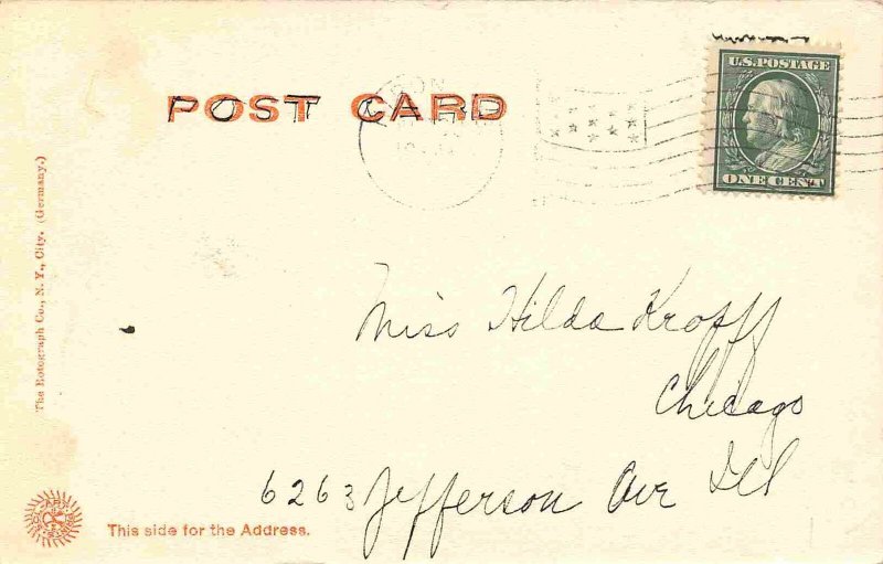 Ingram Hall Ripon College Ripon Wisconsin 1905c Rotograph postcard