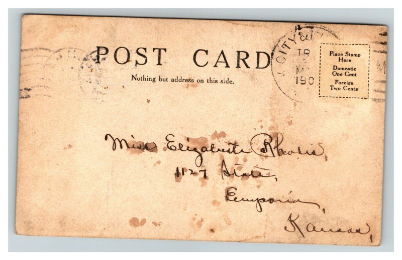 Vintage 1907 RPPC Postcard Henry Wadsworth Longfellow Home Cambridge MA