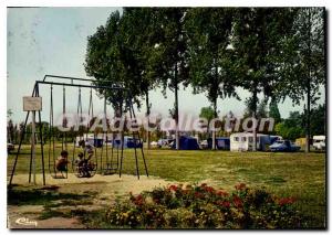 Modern Postcard La Fleche Sarthe Camping