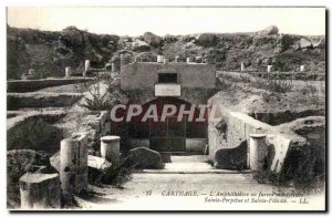 Old Postcard Tunisia Carthage The Amphitheater or were marlyrisees St. Perpet...