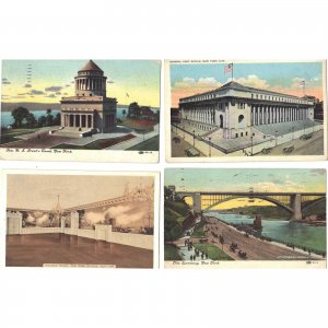 Lot of 4 Vintage Postcards of New York City - Lot 670