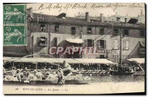 Postcard Old Rive de Gier Jousting