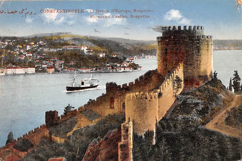Chateaux d'Europe Bospore Constantinople Turkey 1923 
