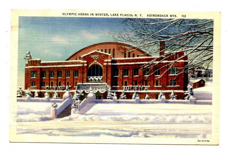 NY - Lake Placid. Olympic Arena in Winter