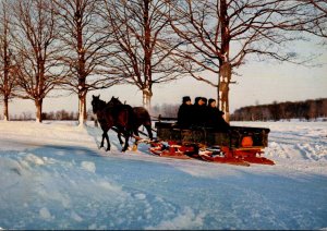 Canada Mennonite Family Winter Scene Near Kitchener and Waterloo 1983