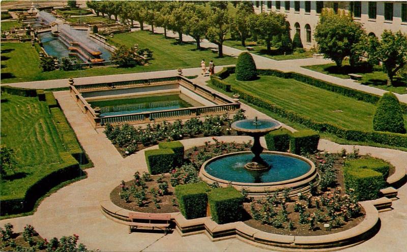 Unity School of Christianity Unity Village Missouri Rose Garden MO Postcard